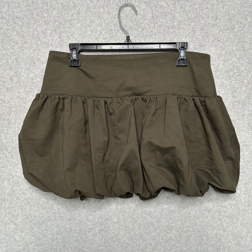 Wilfred‎ Aritzia Isla Bubble Skirt Dark Olive Green Mini Voluminous Puffy Large